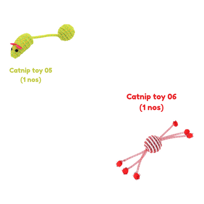 Catnip toy combo -combo of 6 catnip toys