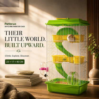 Petbroo Skyclimb Hamster Cage – 23 × 17 × 40 cm