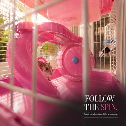Petbroo Spinhome Hamster Cage 29 × 15 × 27.5 cm for Hamsters