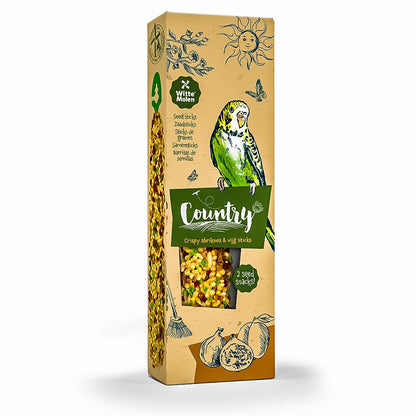 Country Seed sticks budgie apricot & fig 60g - bird food