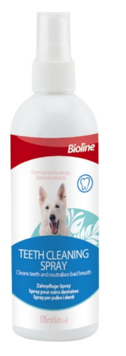 Bioline teeth cleaning spray 175ml - pet grooming