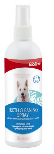 Bioline teeth cleaning spray 175ml - pet grooming