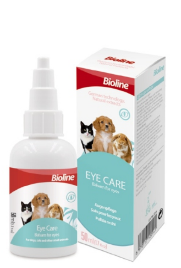 Bioline Eye care drops for dogs, cats, rabbit - 50ml - pet grooming