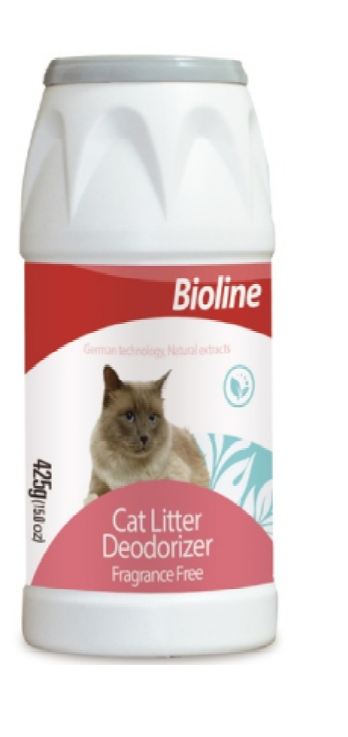 Bioline Cat Litter Deodorant powder - 425g - pet grooming