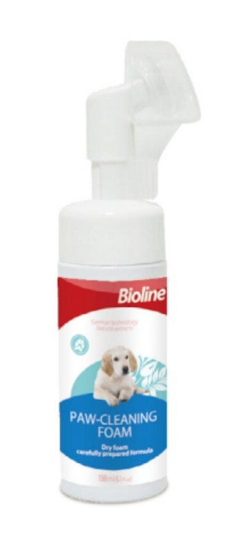 Bioline paw cleaning foam 150ml - dog grooming