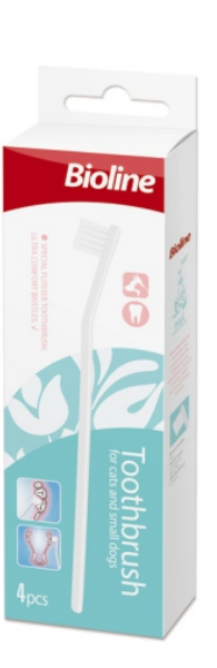 Bioline toothbrush set for cat and puppy