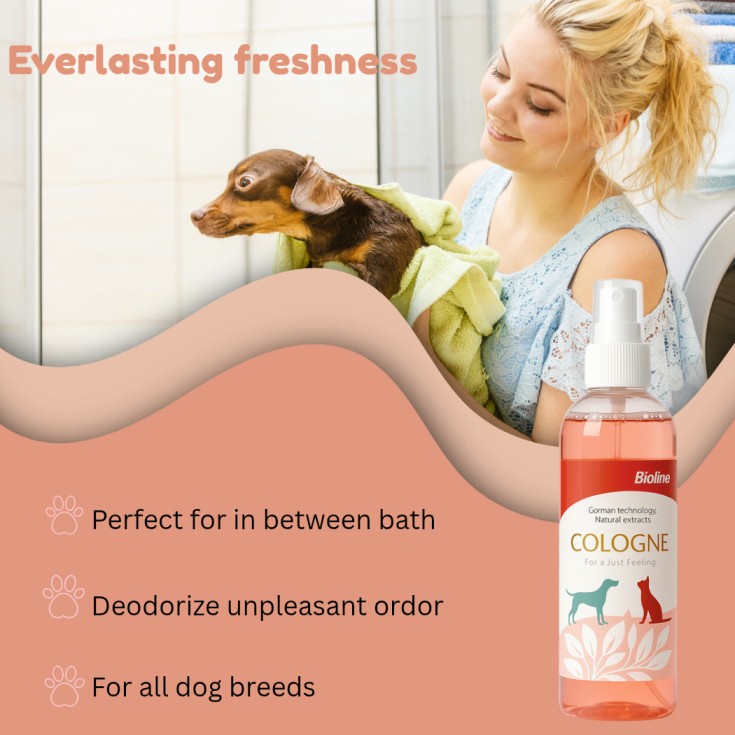 Bioline cologne scent 207 ml pet grooming