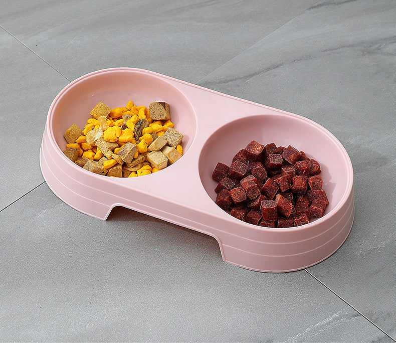 Petbroo Stylish feeding Double Oval Bowl