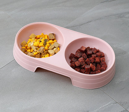 Petbroo Stylish feeding Double Oval Bowl