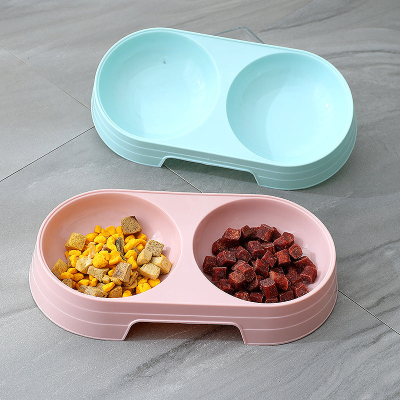 Petbroo Stylish feeding Double Oval Bowl