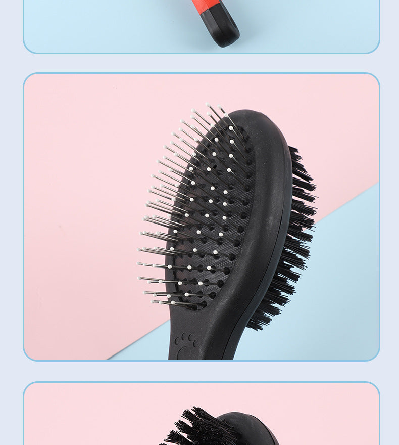 Petbroo Two Sided Brush Oval- M