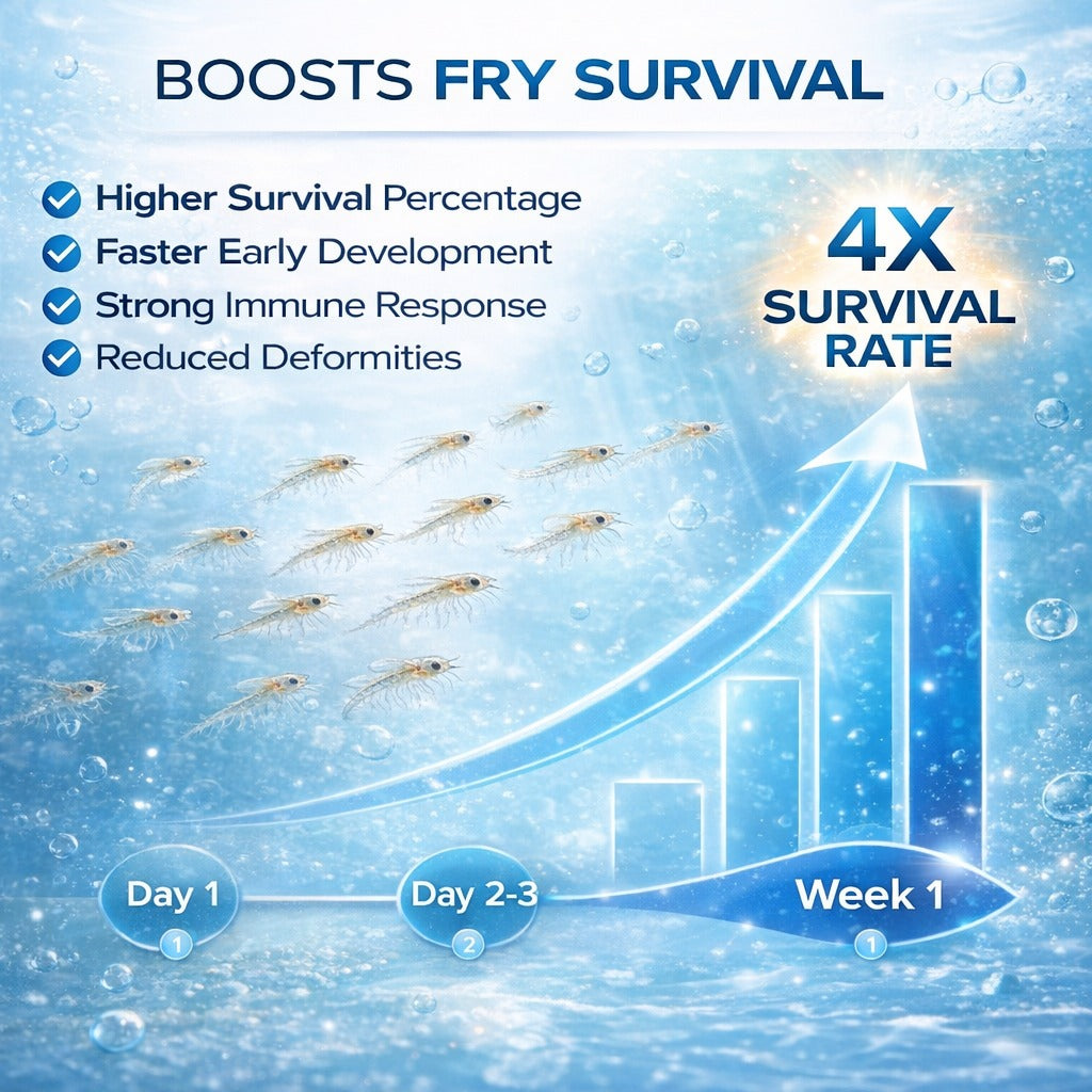 Premium Artemia Cysts Brine Shrimp Eggs Capsules for Fish Fry & Shrimp Larvae