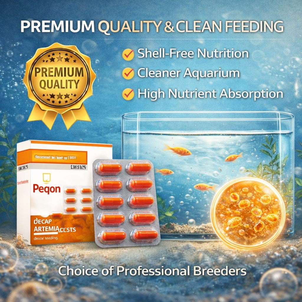Decapsulated Artemia Cysts Capsules for Fish Fry & Shrimp Larvae