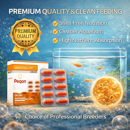 Decapsulated Artemia Cysts Capsules for Fish Fry & Shrimp Larvae