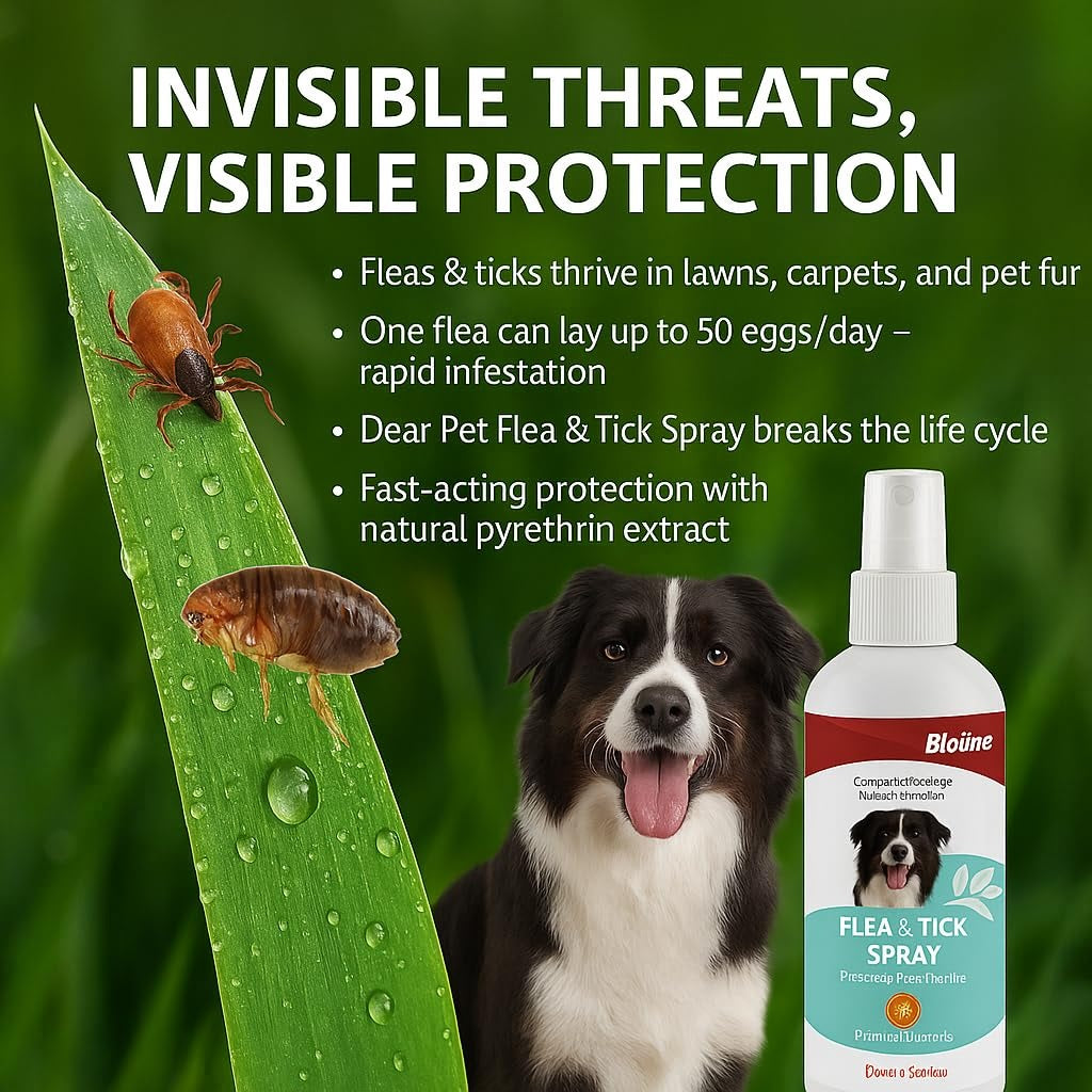 Bioline Flea and Tick spray 175ml - pet grooming
