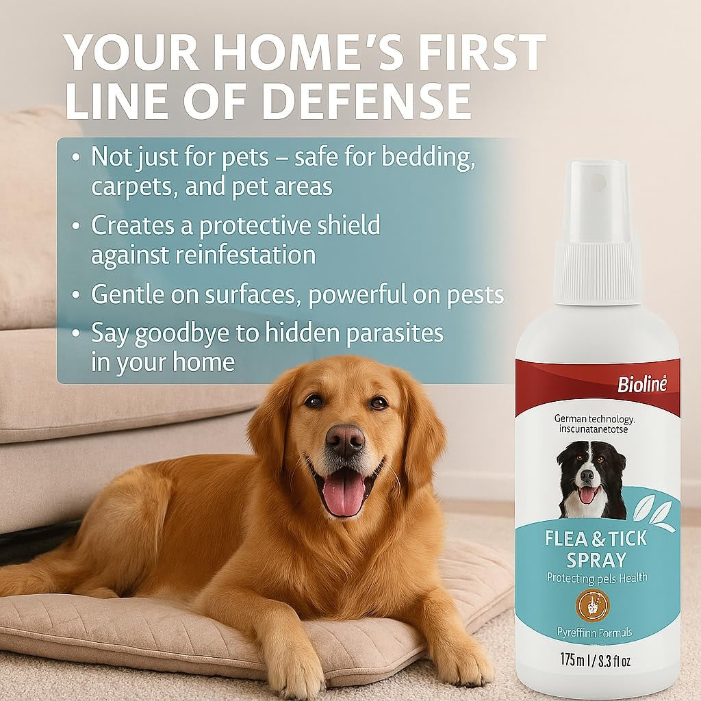 Bioline Flea and Tick spray 175ml - pet grooming