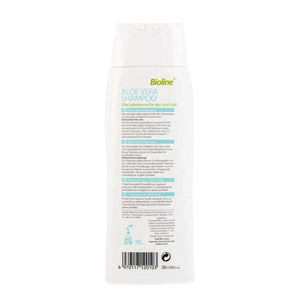 Bioline aloe vera shampoo 1L- pet grooming