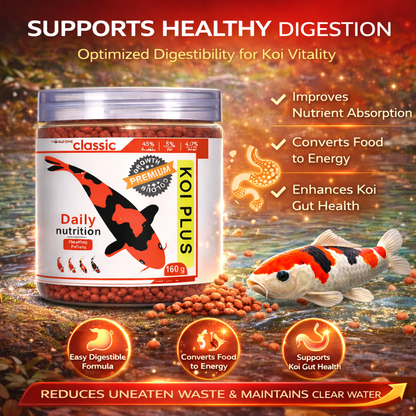 Koi Fish Food Floating Pellets 160g
