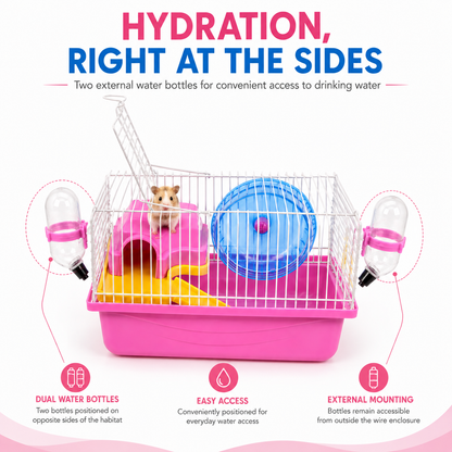 Petbroo Base Hamster Cage, 23x17x15 cm