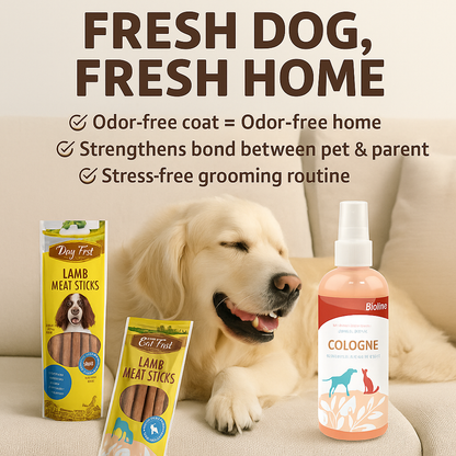 Everyday Freshness Combo – Cologne Spray + Small Treat = Good smell + reward treat