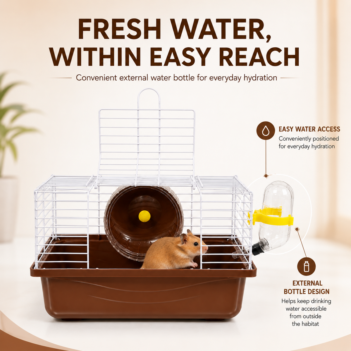 Petbroo Airnest Hamster Cage 23x17x15 cm