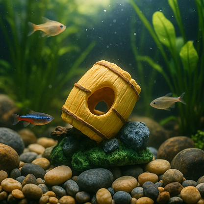 Natural Resin Hideout for Shrimp, Betta, Guppies & Small Fish 10×8×7 cm
