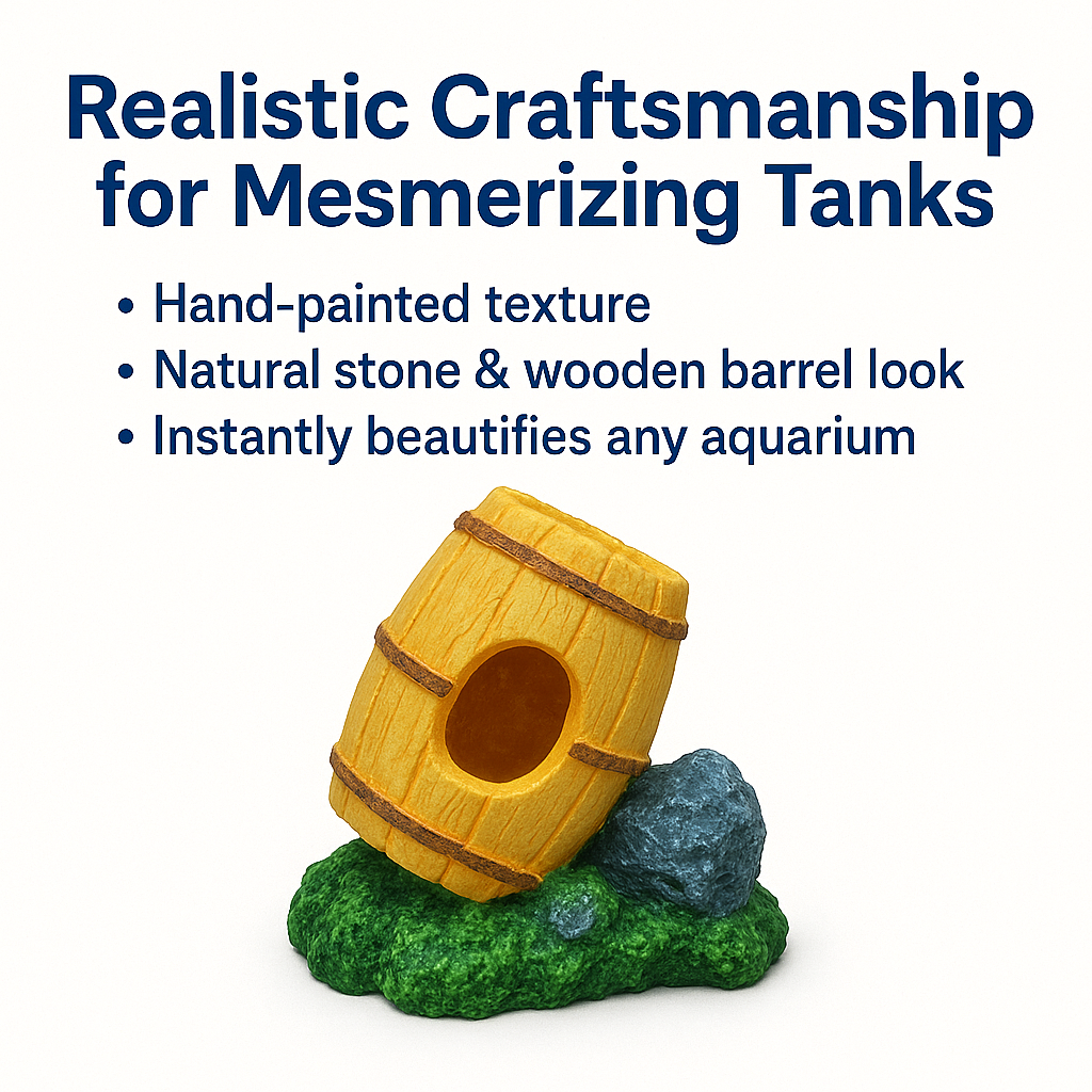 Natural Resin Hideout for Shrimp, Betta, Guppies & Small Fish 10×8×7 cm
