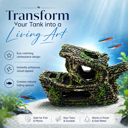 Aquarium Decoration Rock Cave Ornament for Fish Tank, 2020120900774