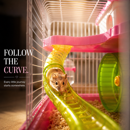 Petbroo Homey Hamster Cage – 23 × 17 × 30 cm
