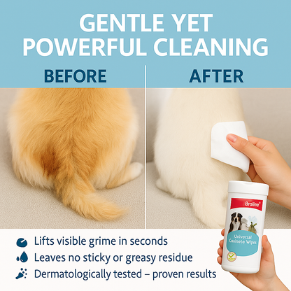 Bioline universal cosmetic wipes - 30pcs- pet grooming
