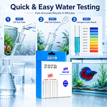 ZERA PH TEST KIT FOR AQUARIUM WATER TESTING – PROFESSIONAL PH MONITORING KIT | 250 TESTS | FAST & ACCURATE RESULTS | MEASURES PH RANGE 1–10