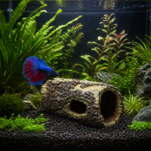 Natural Wood Design Ornament Hideout Aquarium Decoration Log Cave for Fish Tank