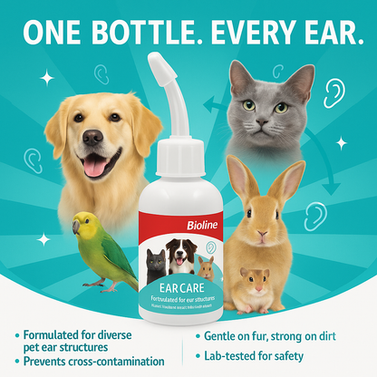 Ear care, easy to use drops for dirty ears 50ml- pet grooming