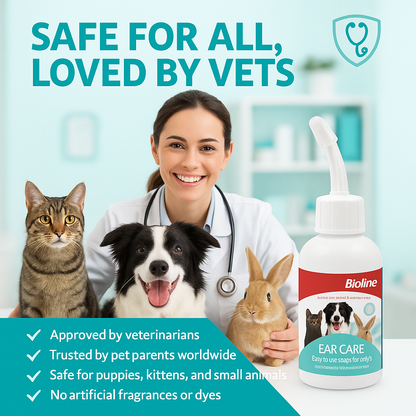 Ear care, easy to use drops for dirty ears 50ml- pet grooming