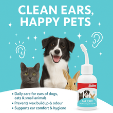Ear care, easy to use drops for dirty ears 50ml- pet grooming