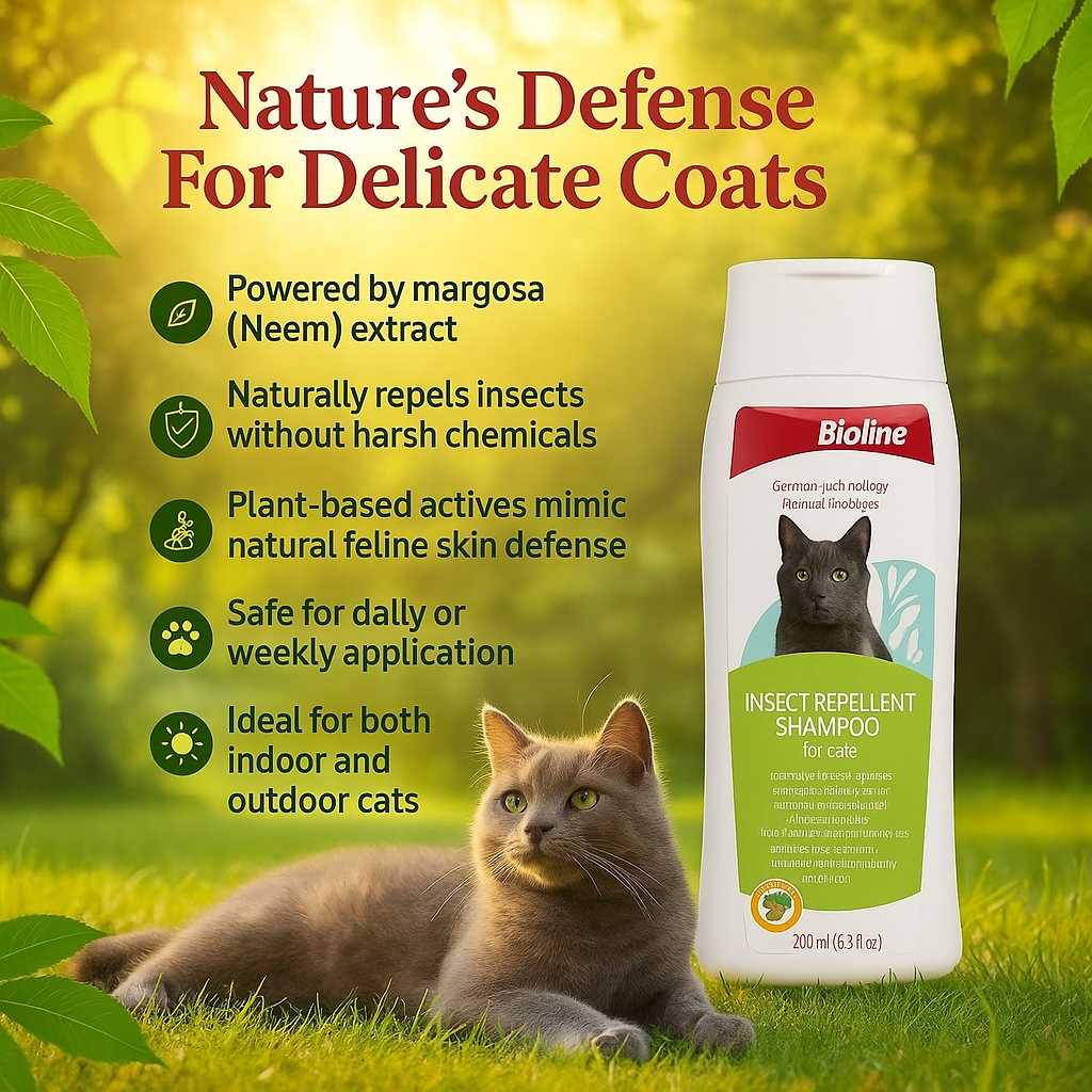 Bioline Insect repellent shampoo 200ml- pet grooming