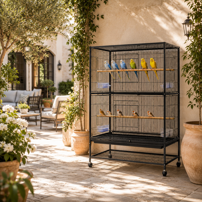 DAYANG A33 PREMIUM FLIGHT CAGE FOR FINCHES, BUDGIES & COCKATIELS – 79 × 52 × 130.5 CM