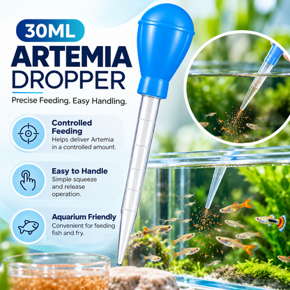 30ml Artemia Dropper – Disposable Transfer Pipette for Artemia & Aquarium Feeding
