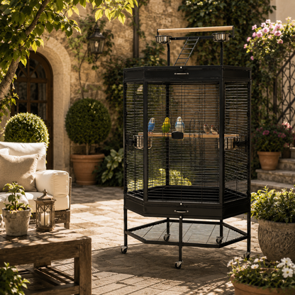DAYANG A46 PREMIUM PLAYTOP FLIGHT CAGE FOR FINCHES, BUDGIES & COCKATIELS – 94 × 70 × 165 CM