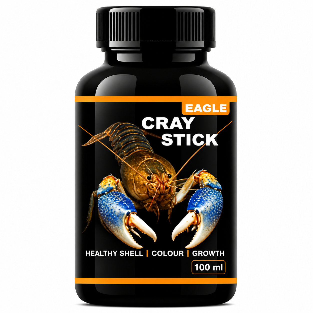 EAGLE CRAY STICK – PREMIUM NUTRITION STICKS FOR CRAYFISH, CRABS & AQUATIC CRUSTACEANS | SUPPORTS HEALTHY SHELL DEVELOPMENT, COLOR ENHANCEMENT & GROWTH | 100 ML