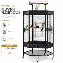 DAYANG A46 PREMIUM PLAYTOP FLIGHT CAGE FOR FINCHES, BUDGIES & COCKATIELS – 94 × 70 × 165 CM