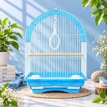 Blue & White Premium Bird Cage – 30 × 23 × 29 CM