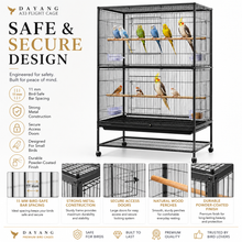 DAYANG A33 PREMIUM FLIGHT CAGE FOR FINCHES, BUDGIES & COCKATIELS – 79 × 52 × 130.5 CM