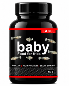 PREMIUM MICRO GRANULE FISH FOOD FOR NEWBORN & YOUNG FISH | HIGH PROTEIN FORMULA FOR HEALTHY GROWTH, SURVIVAL & DEVELOPMENT | SLOW SINKING | 45g