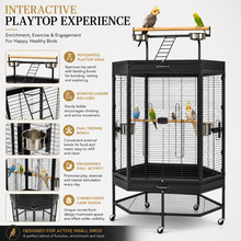 DAYANG A46 PREMIUM PLAYTOP FLIGHT CAGE FOR FINCHES, BUDGIES & COCKATIELS – 94 × 70 × 165 CM