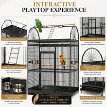 DAYANG A08R PREMIUM PLAYTOP PARROT CAGE FOR CONURES, AMAZONS & COCKATOOS – 122.5 × 82 × 175 CM