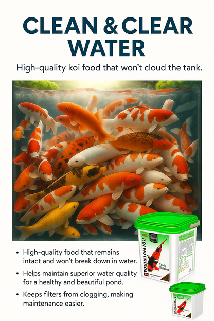 Jumbo protein rich Koi carp fish food bucket 2kg