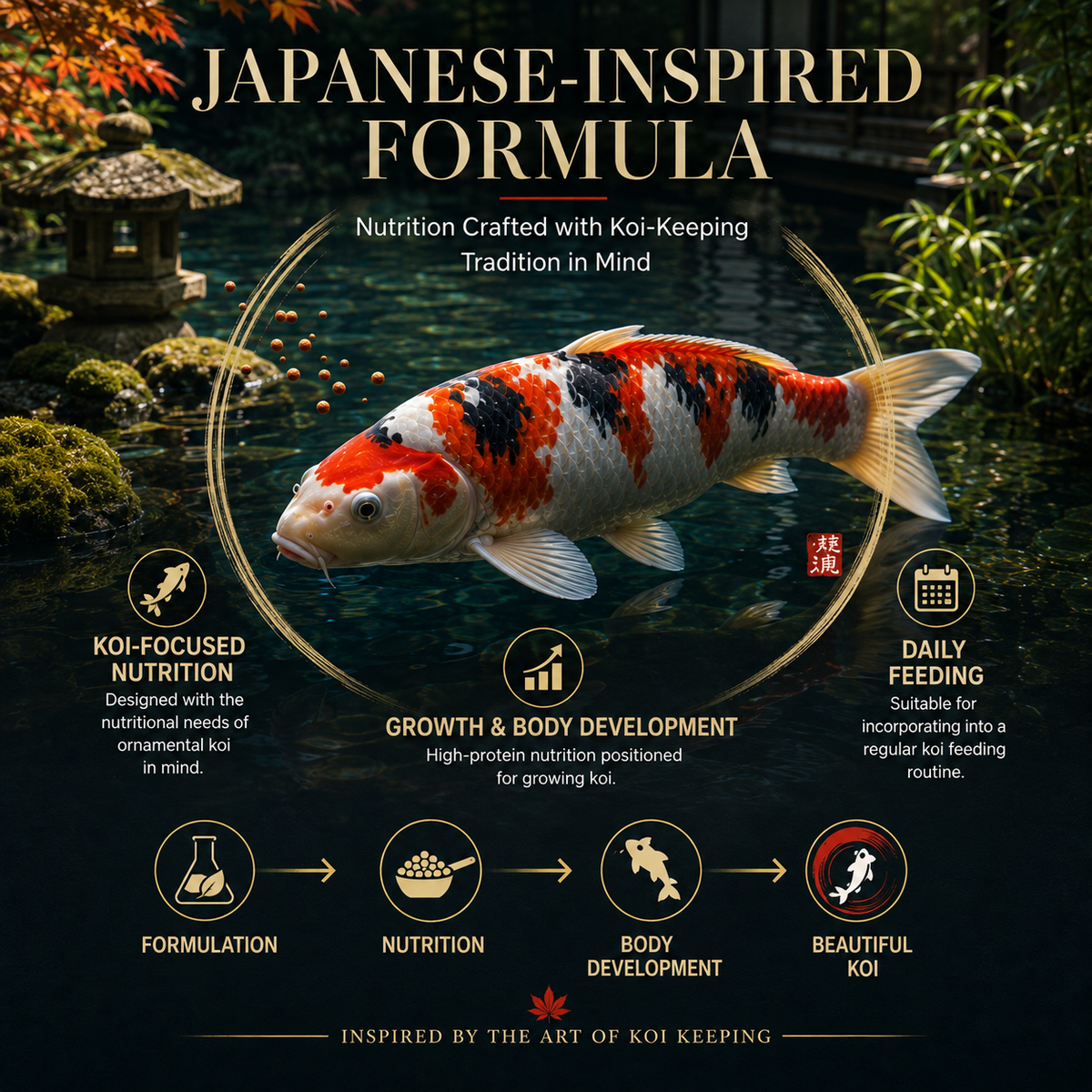 Horizon Jumbo Koi High Protein Bucket Food 2kg - Daily nutrition