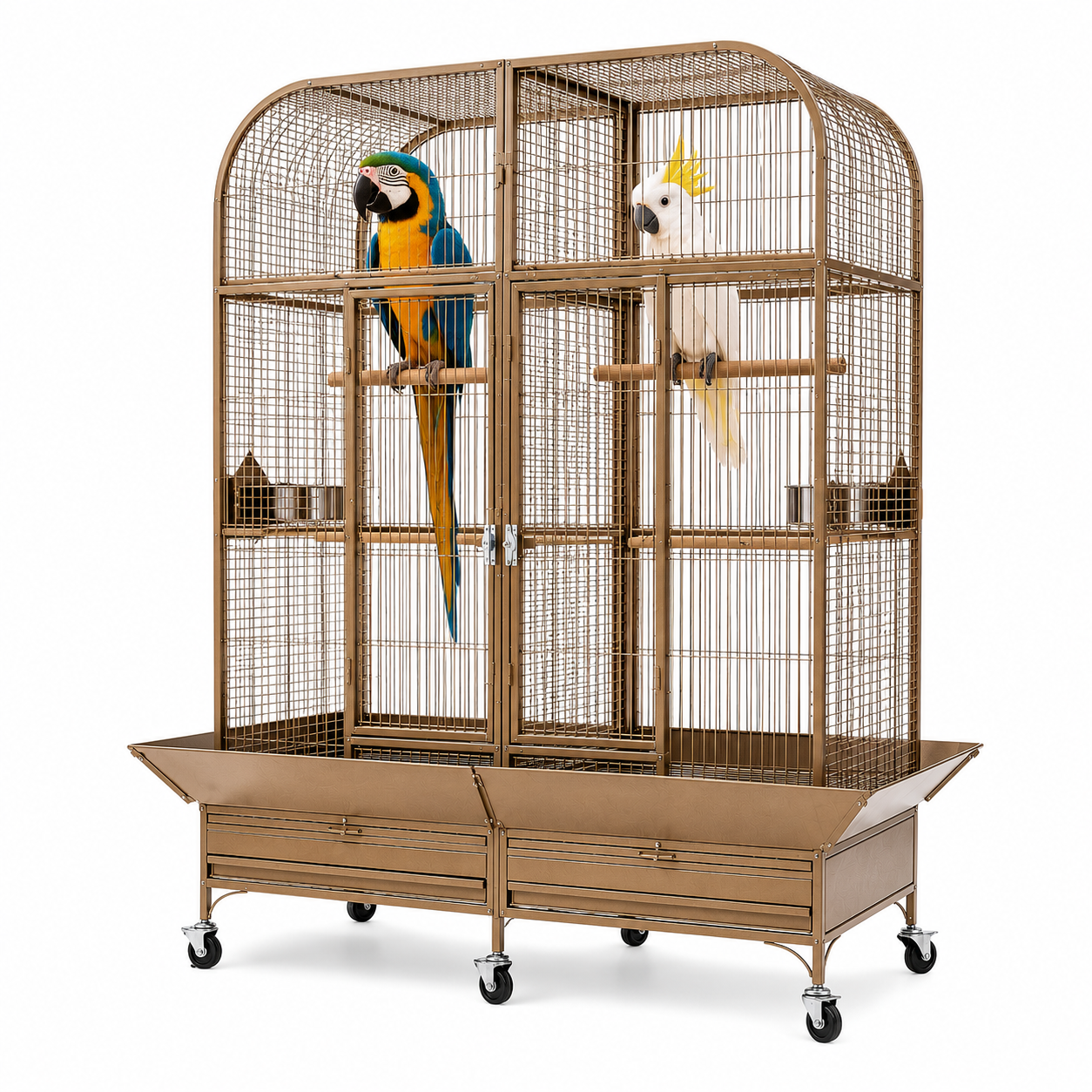 DAYANG A52 GRAND LUXURY AVIARY FOR MACAWS, COCKATOOS & AMAZON PARROTS – 161.5 × 81.5 × 182.5 CM