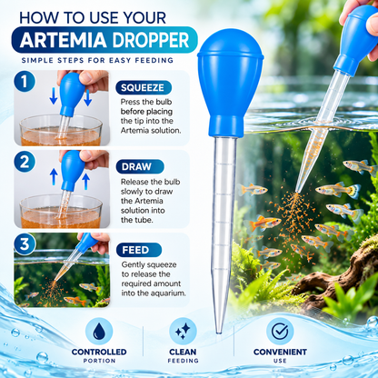 30ml Artemia Dropper – Disposable Transfer Pipette for Artemia & Aquarium Feeding
